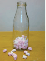Marshmallows in a bottle